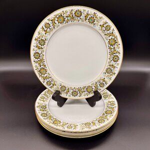 Noritake Contemporary Tarantella 2035 Pattern Set of 4 Salad 8.5" Plates Japan